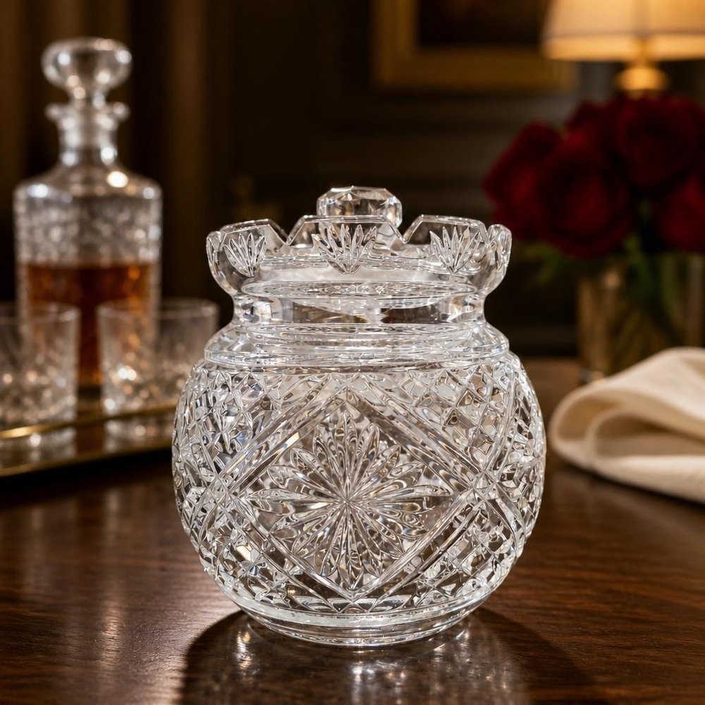 Waterford Crystal Biscuit Barrel Jar Glass